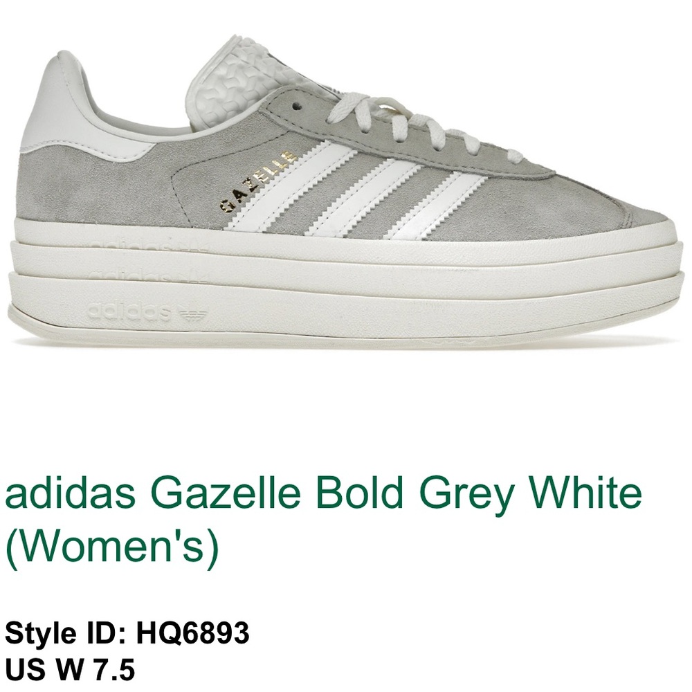Adidas Gazelle Bold Grey